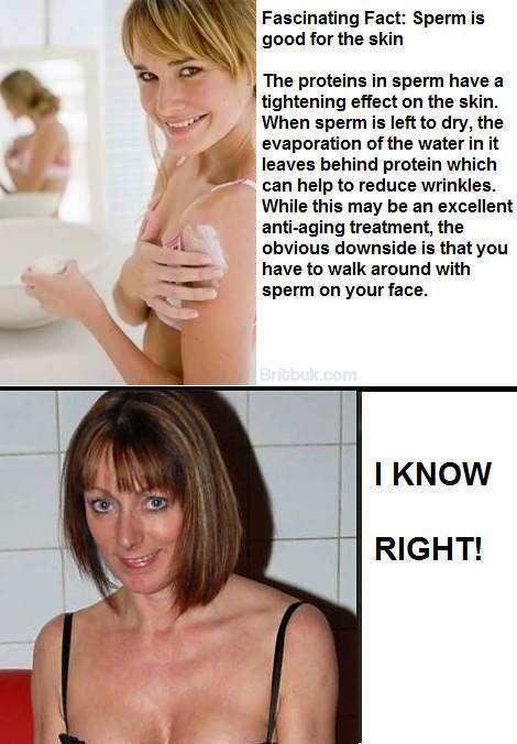 semen helps reduce wrinkles, porn star babes know it!