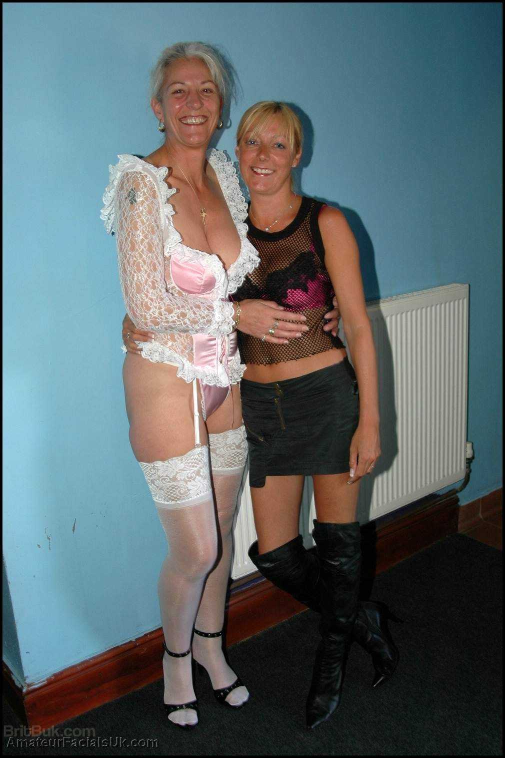 GILF lingerie sex party • BritBuk, The British Bukkake Specialist. •