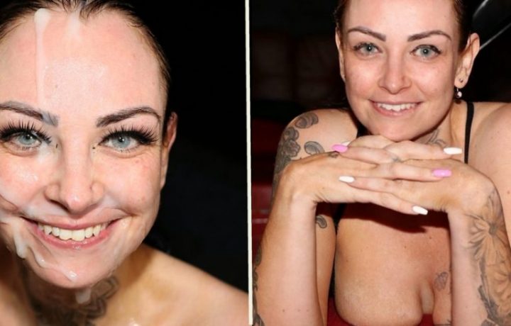 Facial semen Mask. SPLATBUKKAKE Tianna Knight.