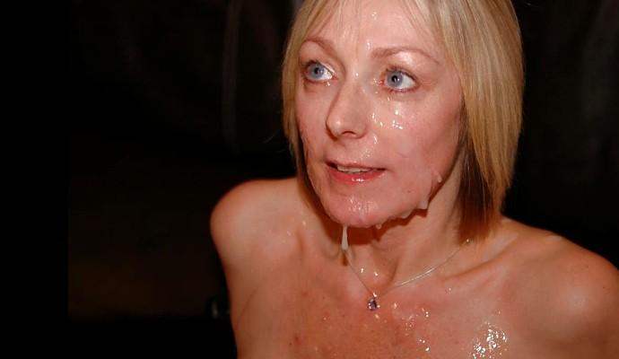 Huge facial cumshots for sexy british MILFs