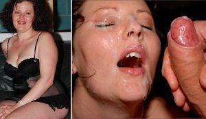British Houserwife MILF in her FIST BUKKAKE (debut) #mature #facials