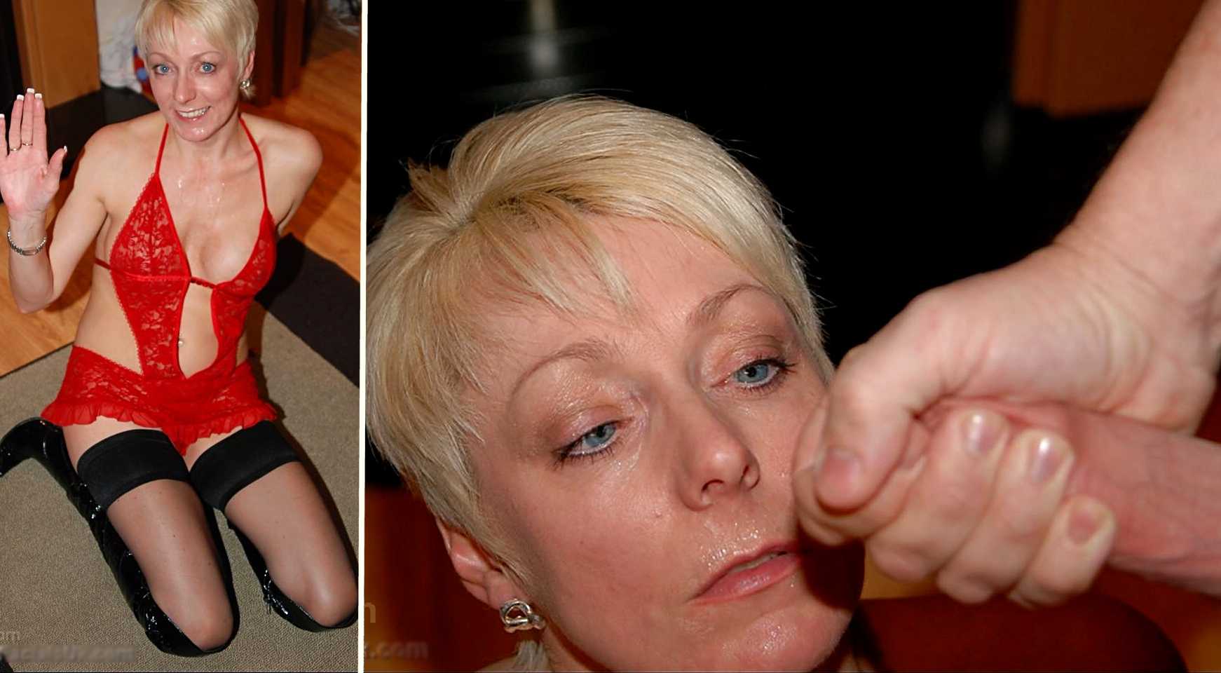 Cum Addict MILF Bukkake Party. XXX Pics. British Porn.-