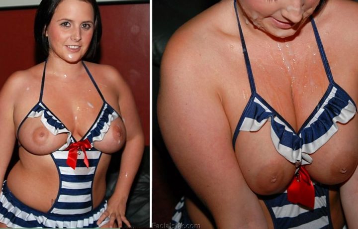 Spunk On Tits British Style with Sarah Jane.