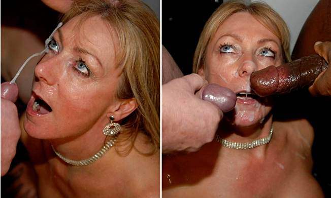 Facials Compilation Pics Taken by Brit MILF.