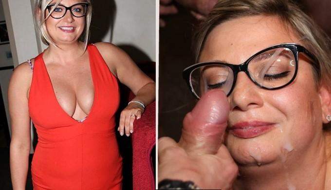 Bukkake Pics from UK: Busty Milf from Poland
