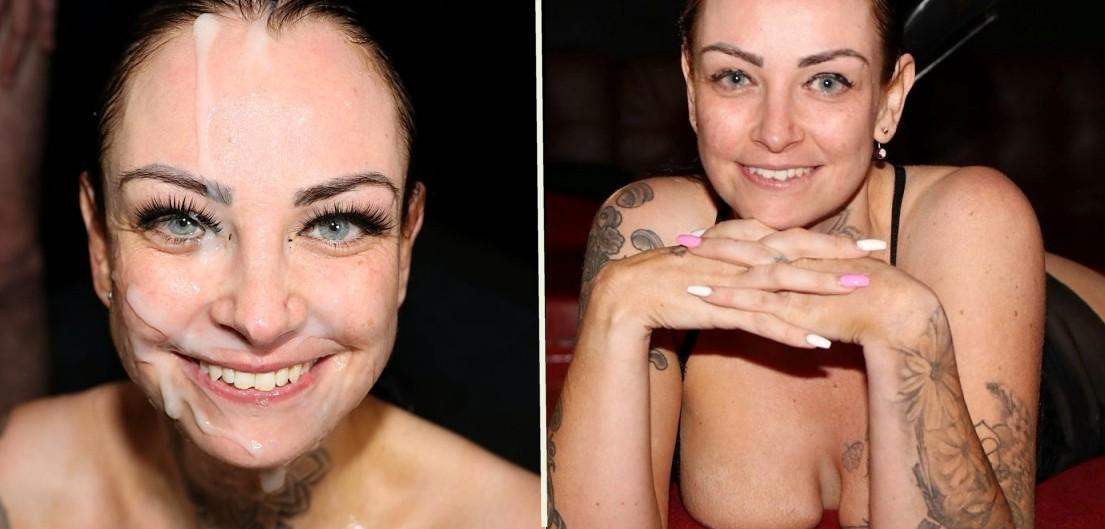 Facial semen Mask. SPLATBUKKAKE Tianna Knight.